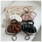 Cloud Print Pleated Bag
