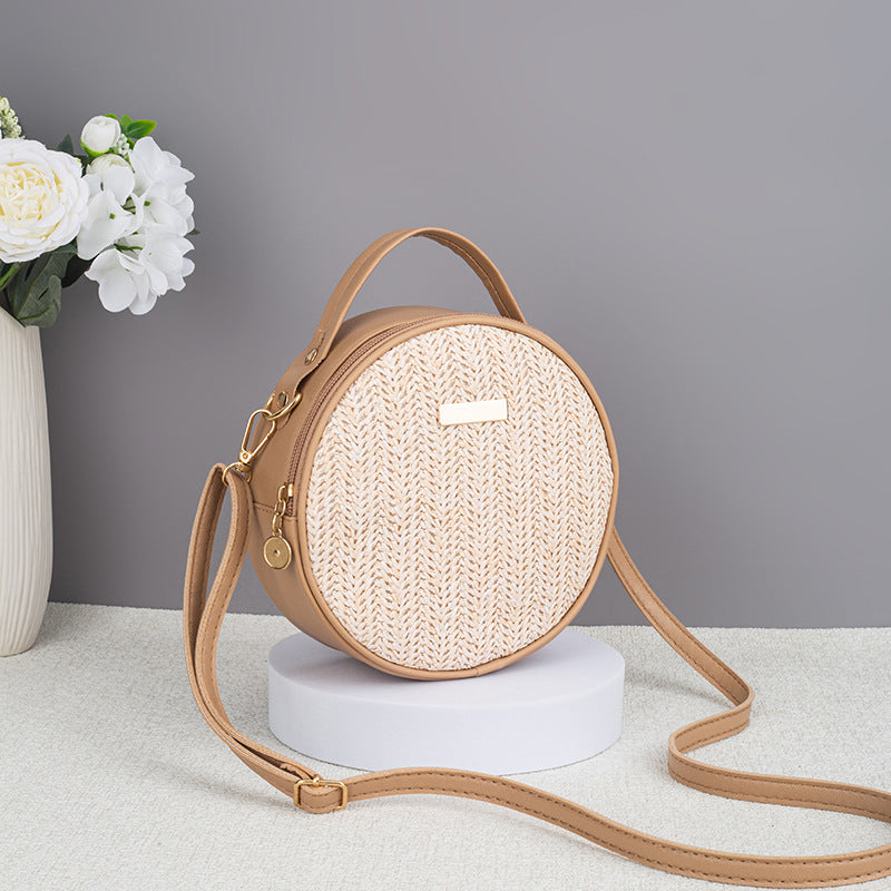 Woven Round Straw Bag