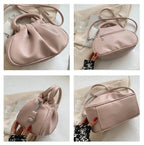 Cloud Print Pleated Bag