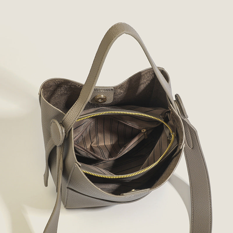 Minimal Bucket Crossbody Bag