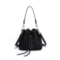 Hand-Woven Windmill Knot Bucket Bag