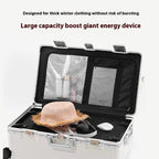 High-End Smart PC Suitcase – Front-Opening USB Travel Luggage