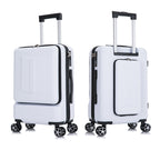 Front & Rear Opening ABS Trolley Case – Silent Wheel Travel Luggage