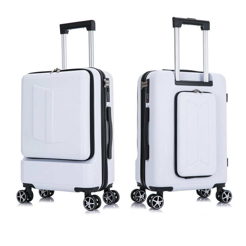 Front & Rear Opening ABS Trolley Case – Silent Wheel Travel Luggage