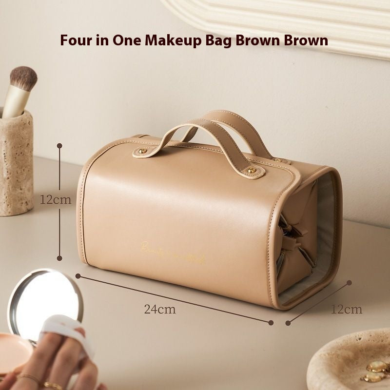 FoldEase Large Capacity Waterproof Cosmetic Bag