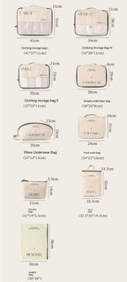Travel Packing Cube Storage Set for Clothing & Accessories