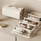 FoldEase Large Capacity Waterproof Cosmetic Bag