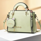 Cute Little Cat Design Large-Capacity Shoulder Square Bag