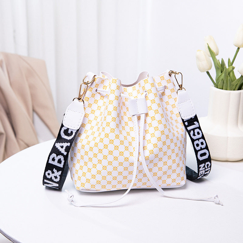 Printed Bucket Crossbody Bag