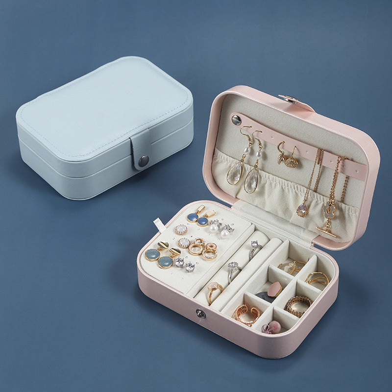 Portable PU Jewelry Storage Box