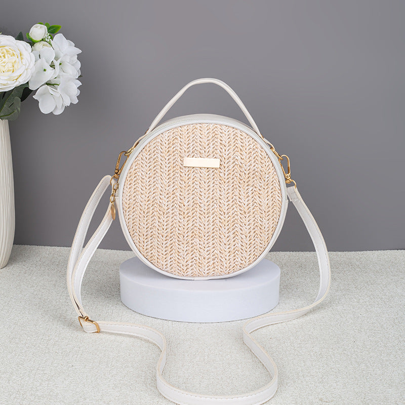 Woven Round Straw Bag