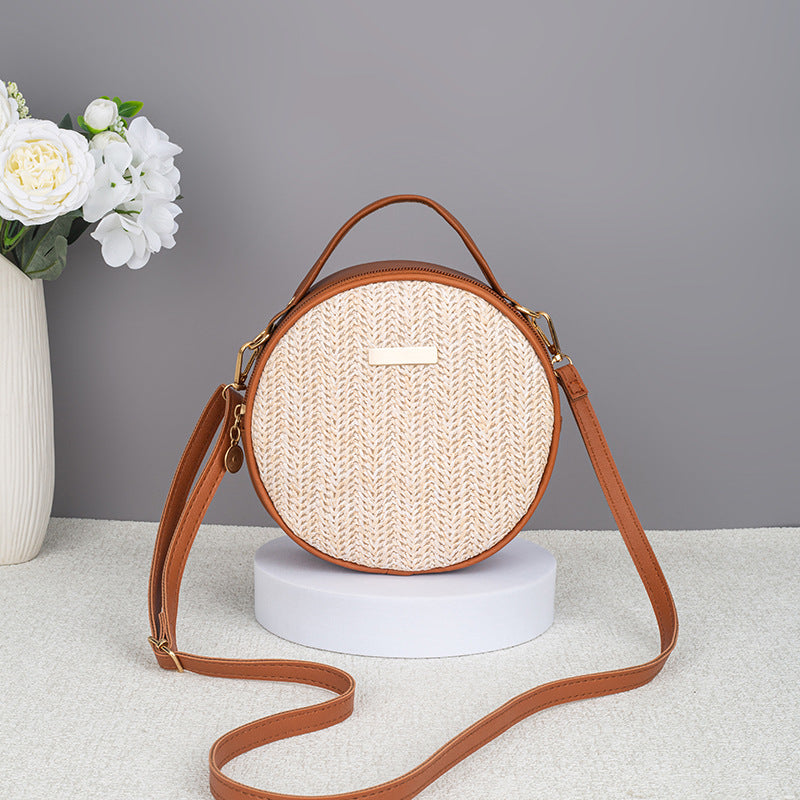 Woven Round Straw Bag