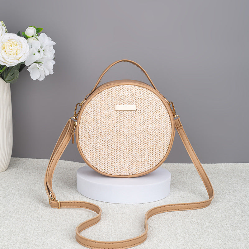 Woven Round Straw Bag