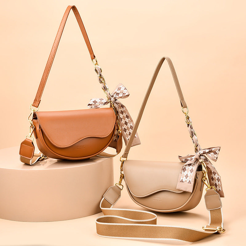 Light Luxury Saddle Crossbody Bag